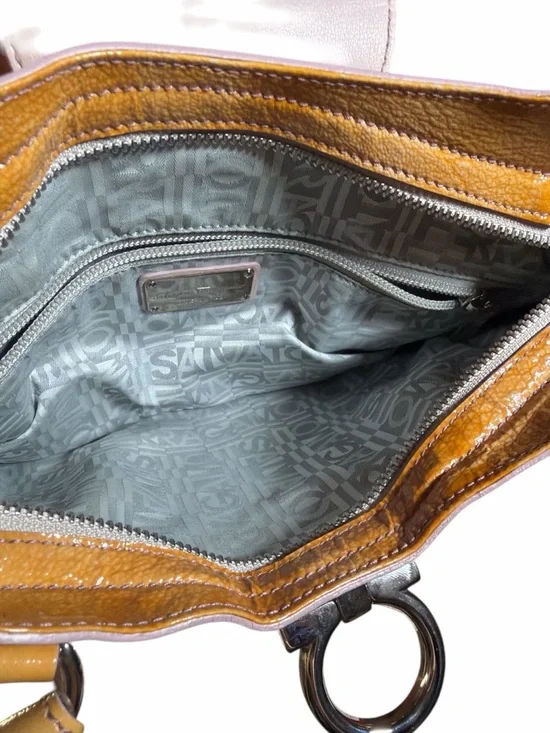 Salvatore Ferragamo Marisa Gancini Tan Leather Shoulder Bag - Picture 3 of 3